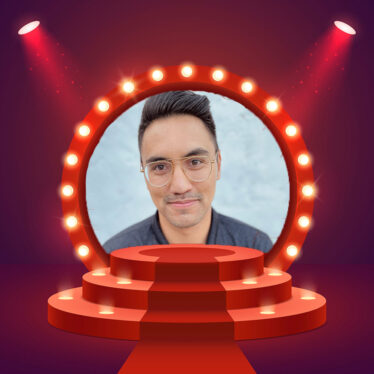 Nick Scott profile picture in a theater frame.