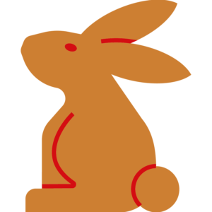 Bronze bunny icon