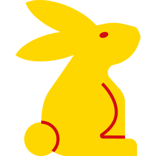 Gold bunny Icon