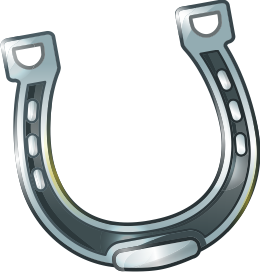 Silver horseshoe for sponsorship