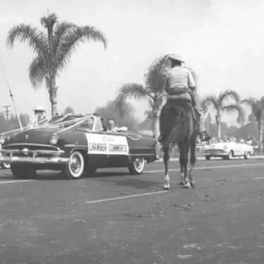 Chamber of Commerce car in parade