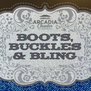 Boots, Buckles and Bling buckle for tickets