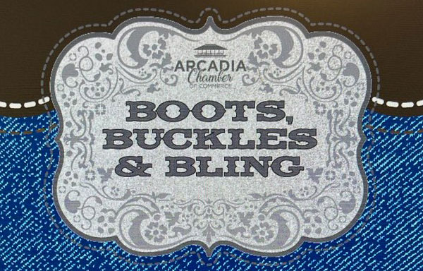 Boots, Buckles and Bling buckle for tickets