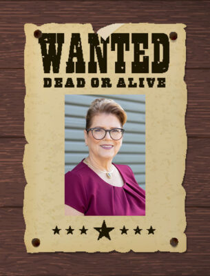 Vicki Knight owner of Century Rooter profile picture on a wanted poster