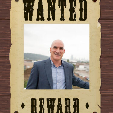 Dan Zwirn on a wanted poster