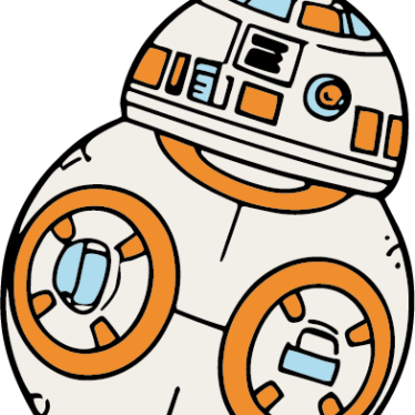 Star Wars BB-8 robot icon.