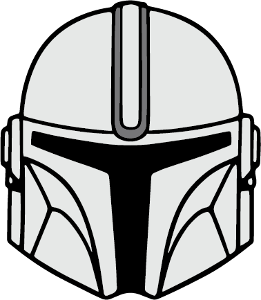 Mandalorian helmet icon.